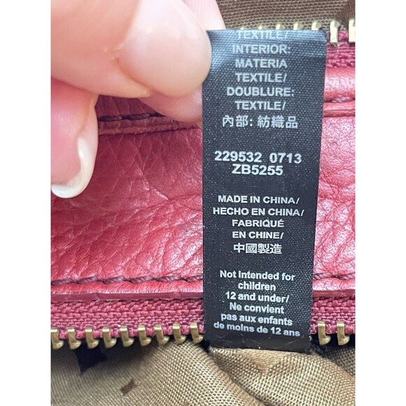 Fossil Magenta Pink Leather Crossbody Bag Purse Soft Cowhide ~ 11"x10"  VGUC - Picture 10 of 12